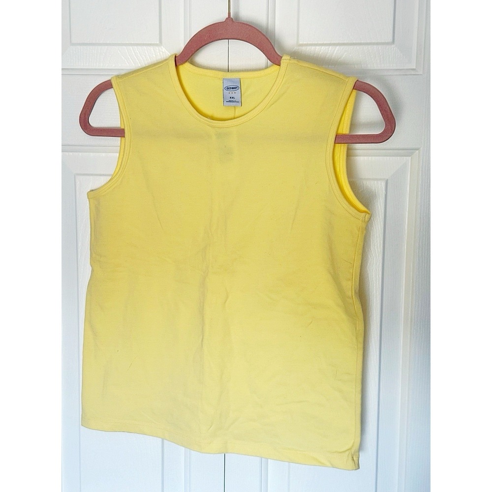 Old Navy Y2K Youth Yellow Sleeveless Shirt In Size 2 XL. NWTs